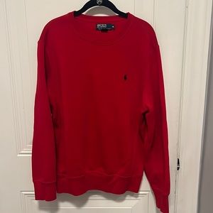 Men’s Red Polo sweatshirt size Medium.